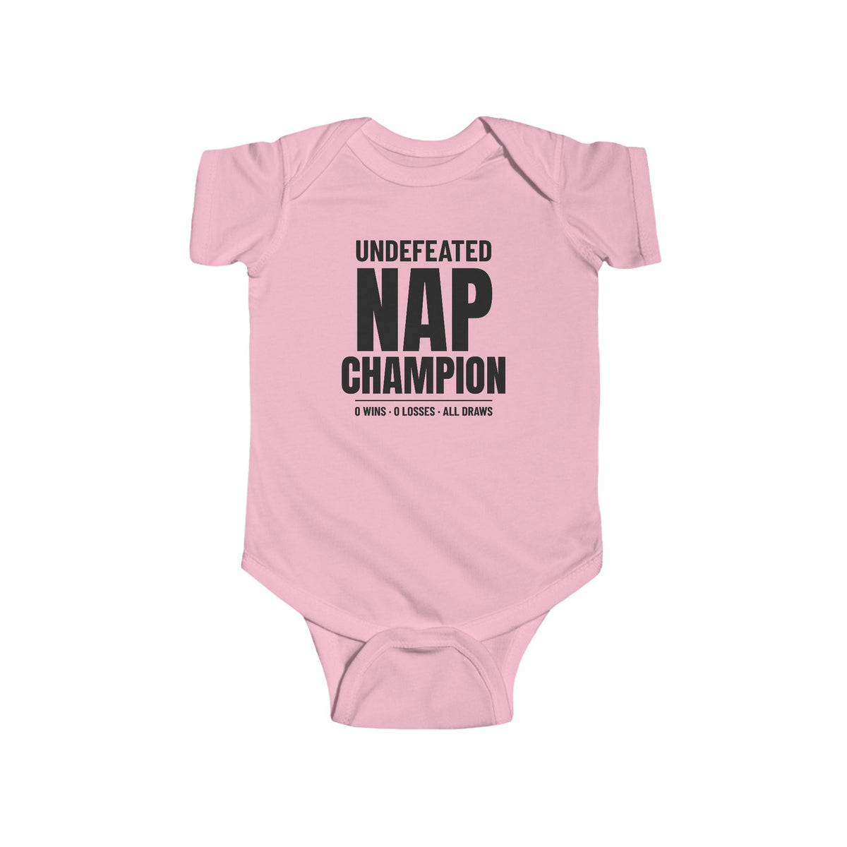 Undefeated Nap Champion Funny Baby Onesie