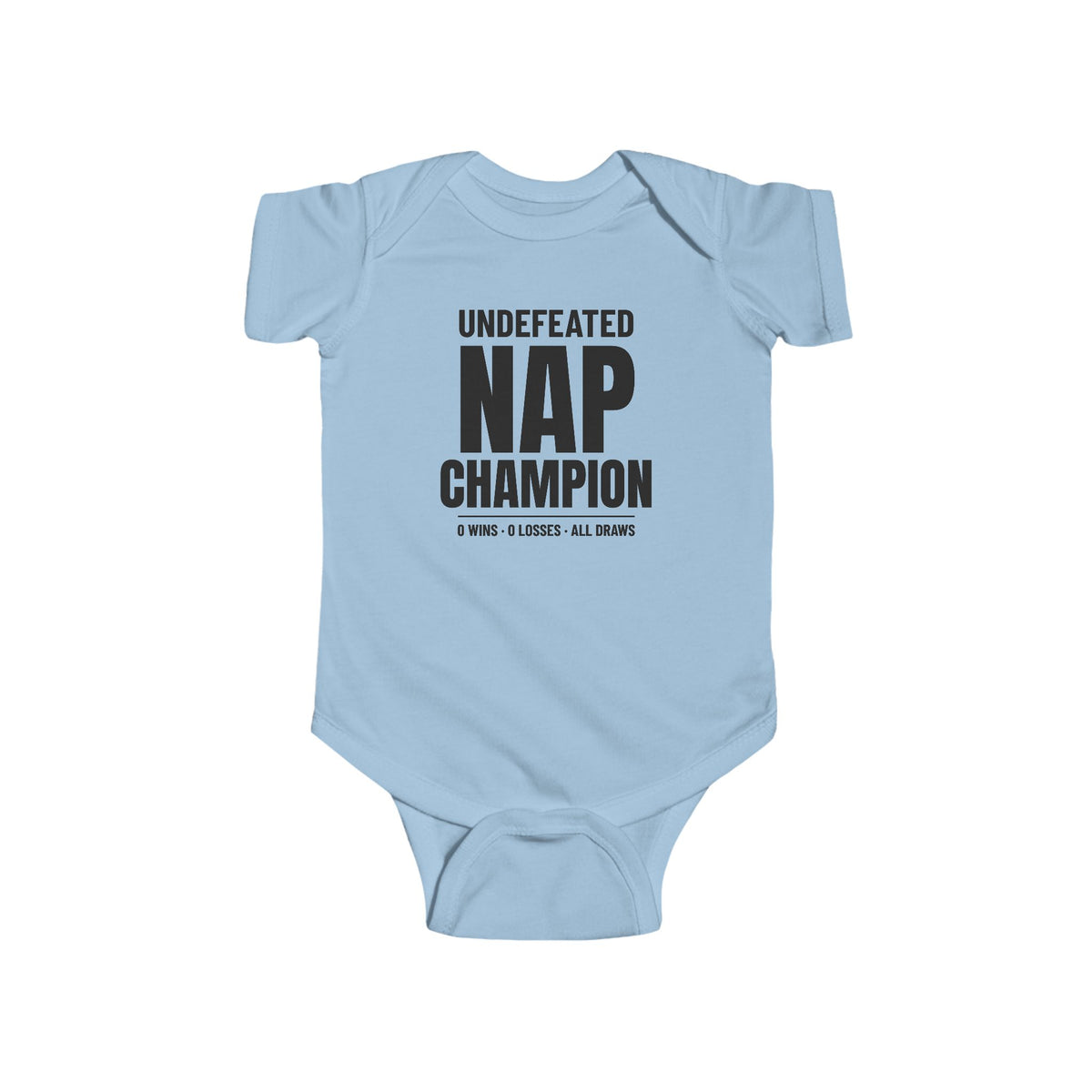 Undefeated Nap Champion Funny Baby Onesie