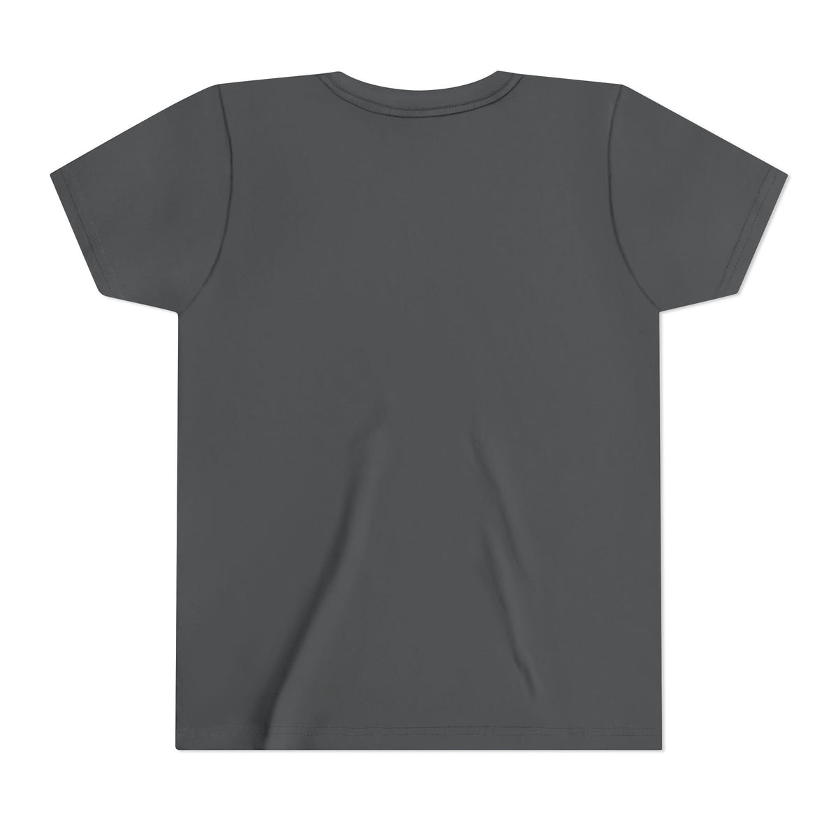 Kids Halloween graphic tee, dark gray short-sleeve crew neck