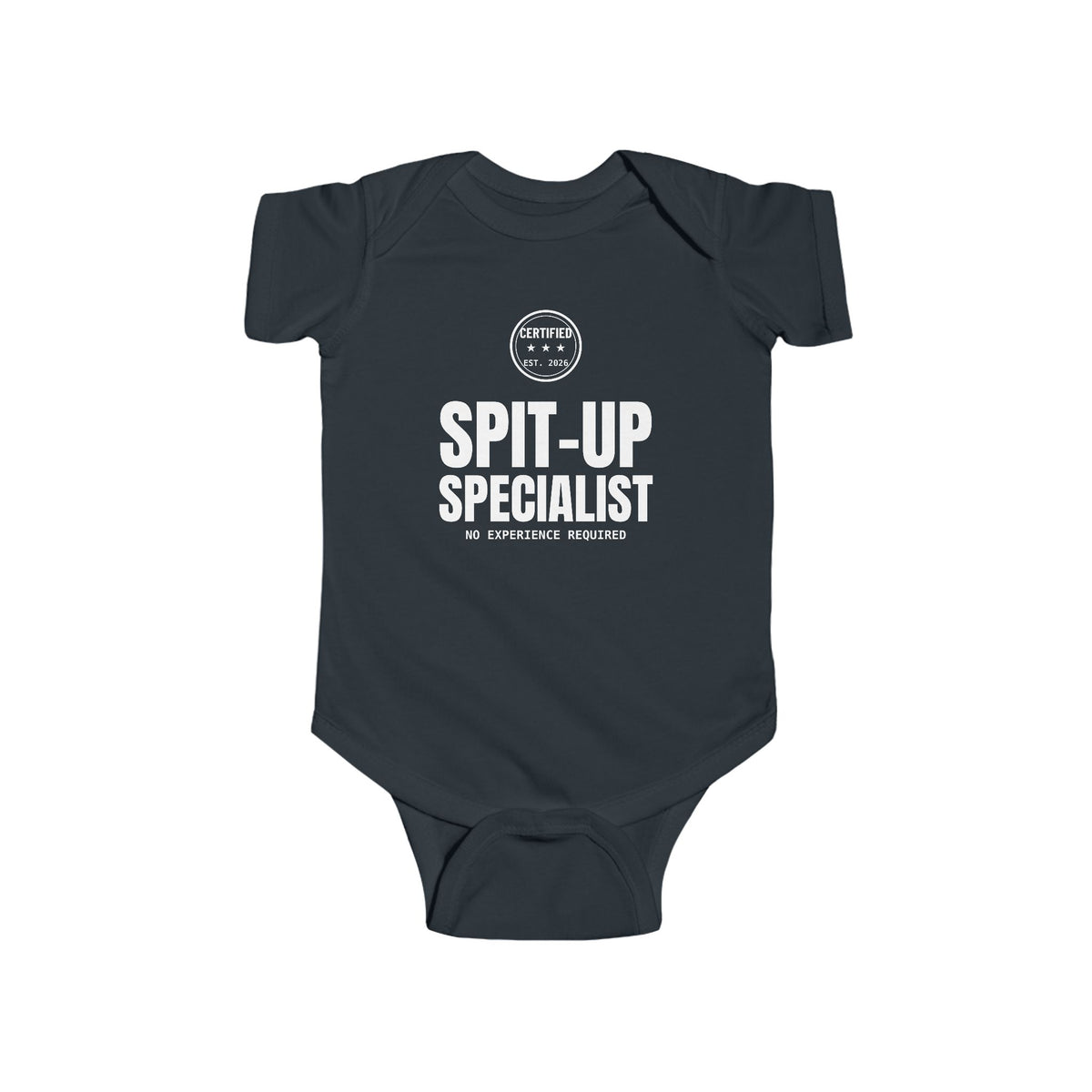 Certified Spit-Up Specialist Funny Baby Onesie