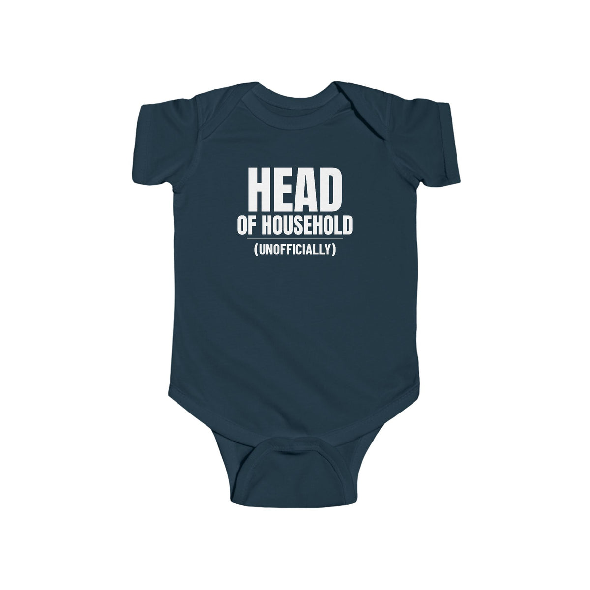 Head Of Household (Unofficially) Funny Baby Onesie