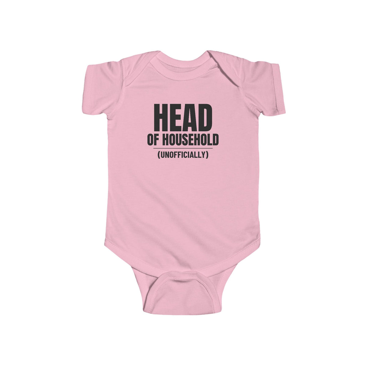 Head Of Household (Unofficially) Funny Baby Onesie