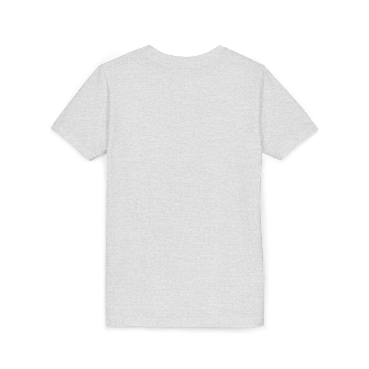 Kids heather gray crew neck T-shirt, plain front design