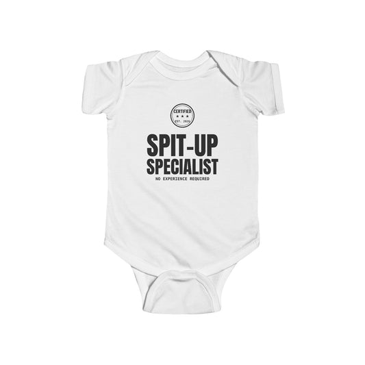 Certified Spit-Up Specialist Funny Baby Onesie