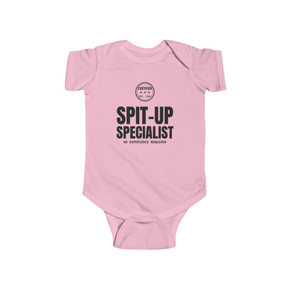 Certified Spit-Up Specialist Funny Baby Onesie