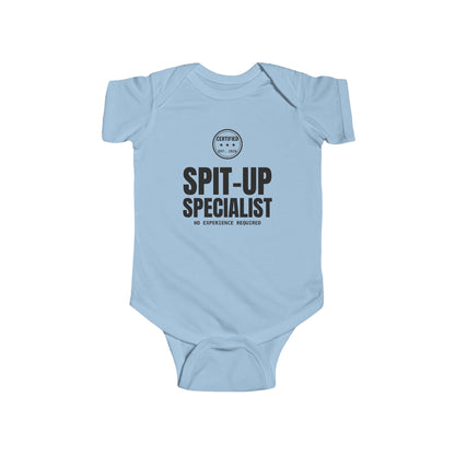 Certified Spit-Up Specialist Funny Baby Onesie