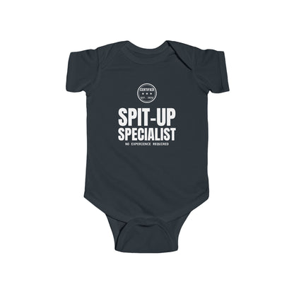 Certified Spit-Up Specialist Funny Baby Onesie