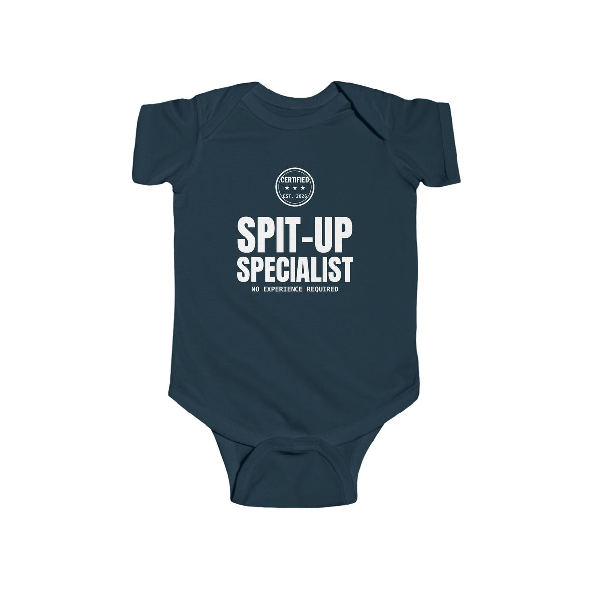 Certified Spit-Up Specialist Funny Baby Onesie