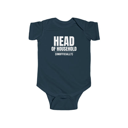 Head Of Household (Unofficially) Funny Baby Onesie