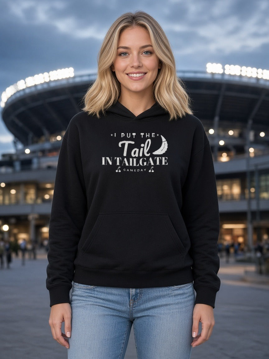 I Put the Tail in Tailgate Women's Hoodie