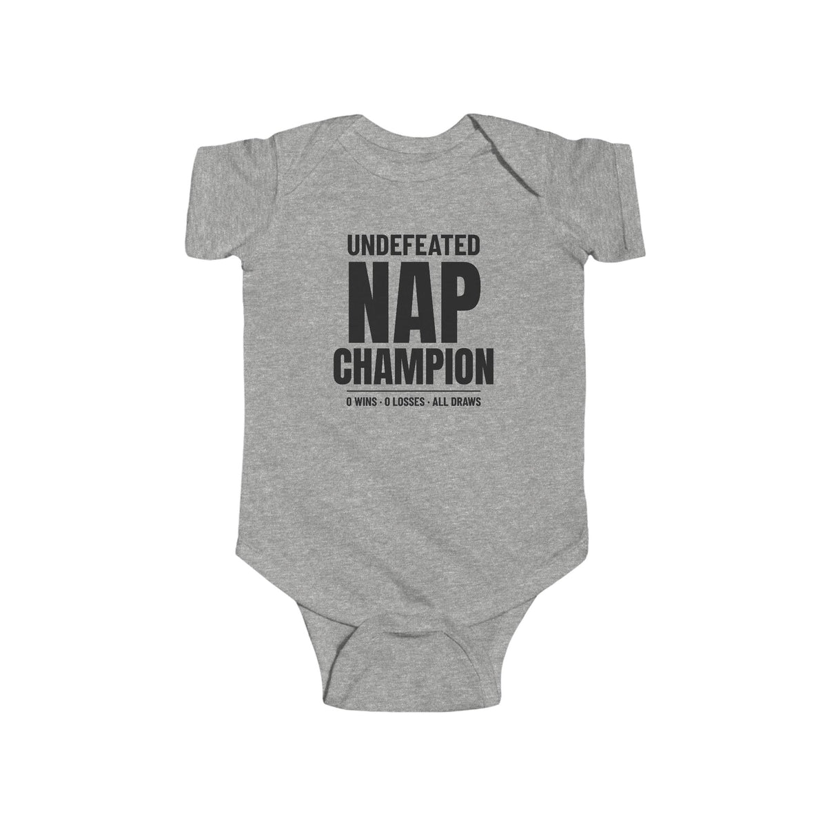 Undefeated Nap Champion Funny Baby Onesie