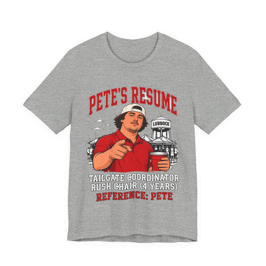 Heather gray crew neck graphic T-shirt with red illustrated slogan and town sign print