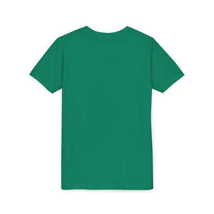 Kids Halloween graphic tee, green short-sleeve crew neck