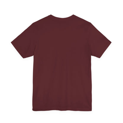 Maroon short-sleeve crewneck T-shirt