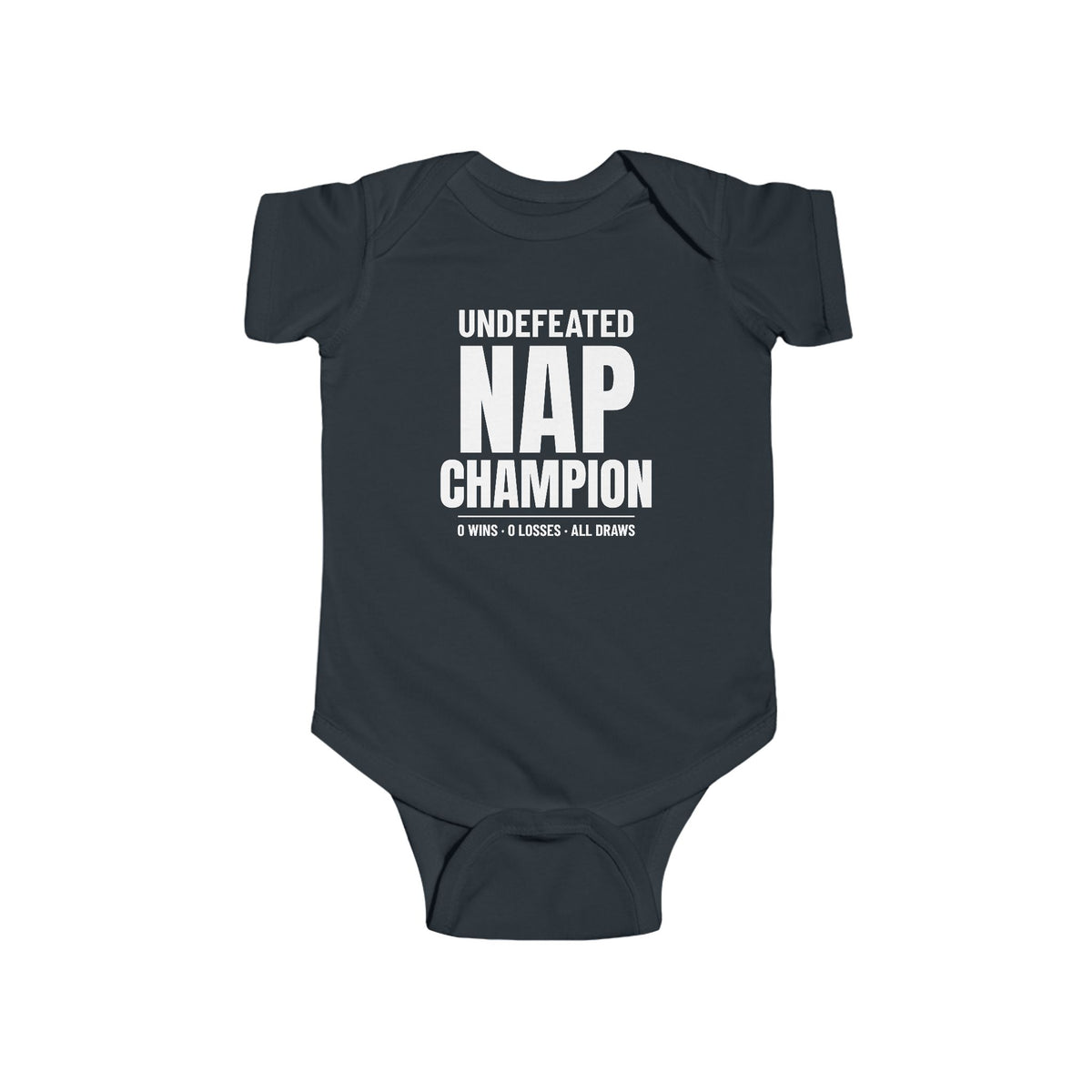 Undefeated Nap Champion Funny Baby Onesie
