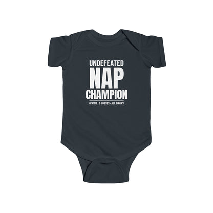 Undefeated Nap Champion Funny Baby Onesie