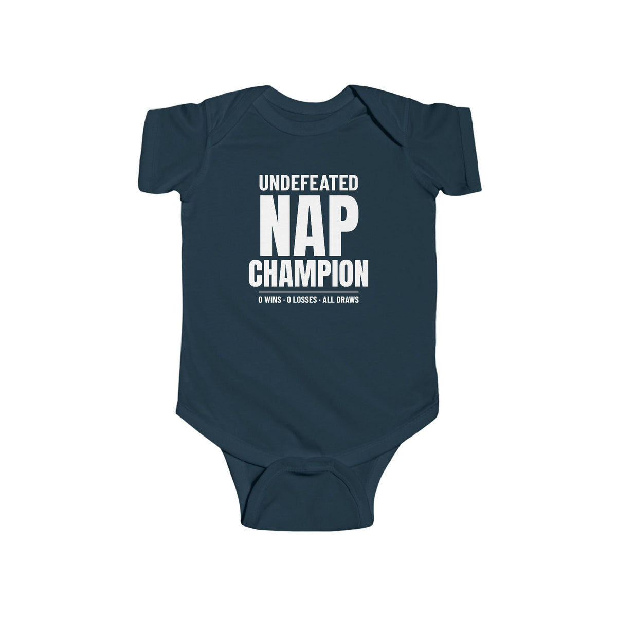 Undefeated Nap Champion Funny Baby Onesie