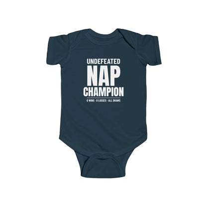 Undefeated Nap Champion Funny Baby Onesie
