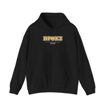 Black pullover hoodie with front "BPOKS" graphic and kangaroo pocket