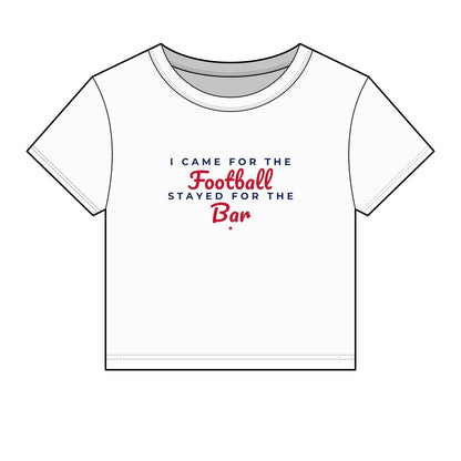 I Came for the Football, Stayed for the Bar Crop Top