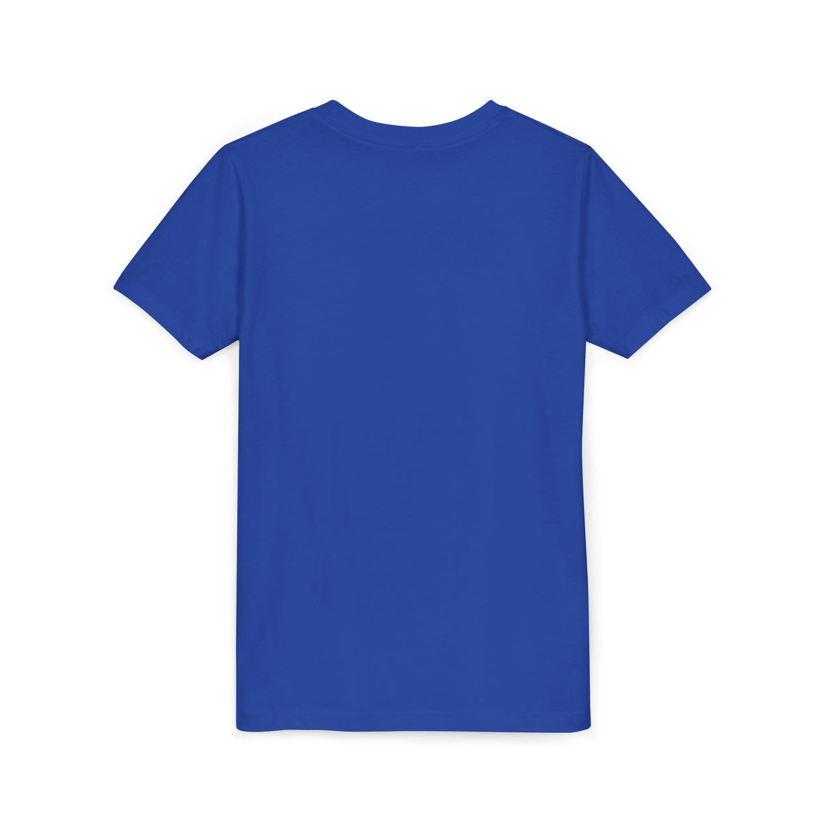 Kids True Royal blue blank crew-neck tee, short sleeves